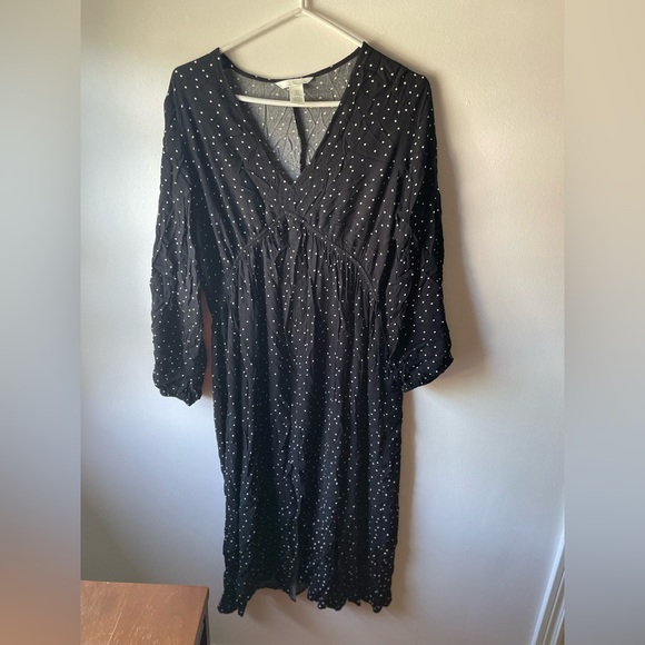 Balloon Sleeve Maternity Dress - Picture 4 of 4